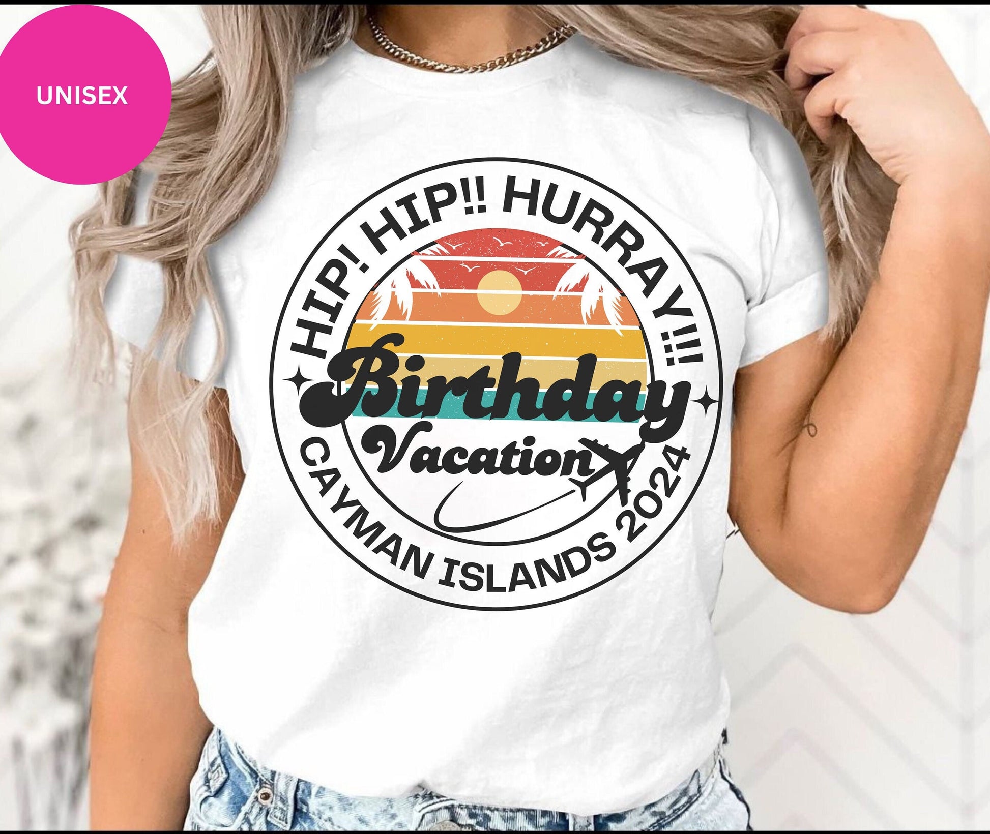 Custom Location Birthday vacation T Shirt Matching Birthday vacation Crew Tee beach Party Shirt Island Bday Gift Birthday Cruising Family Trip