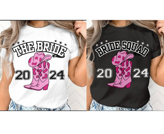 Unisex Bride Bride squad shirt for men women