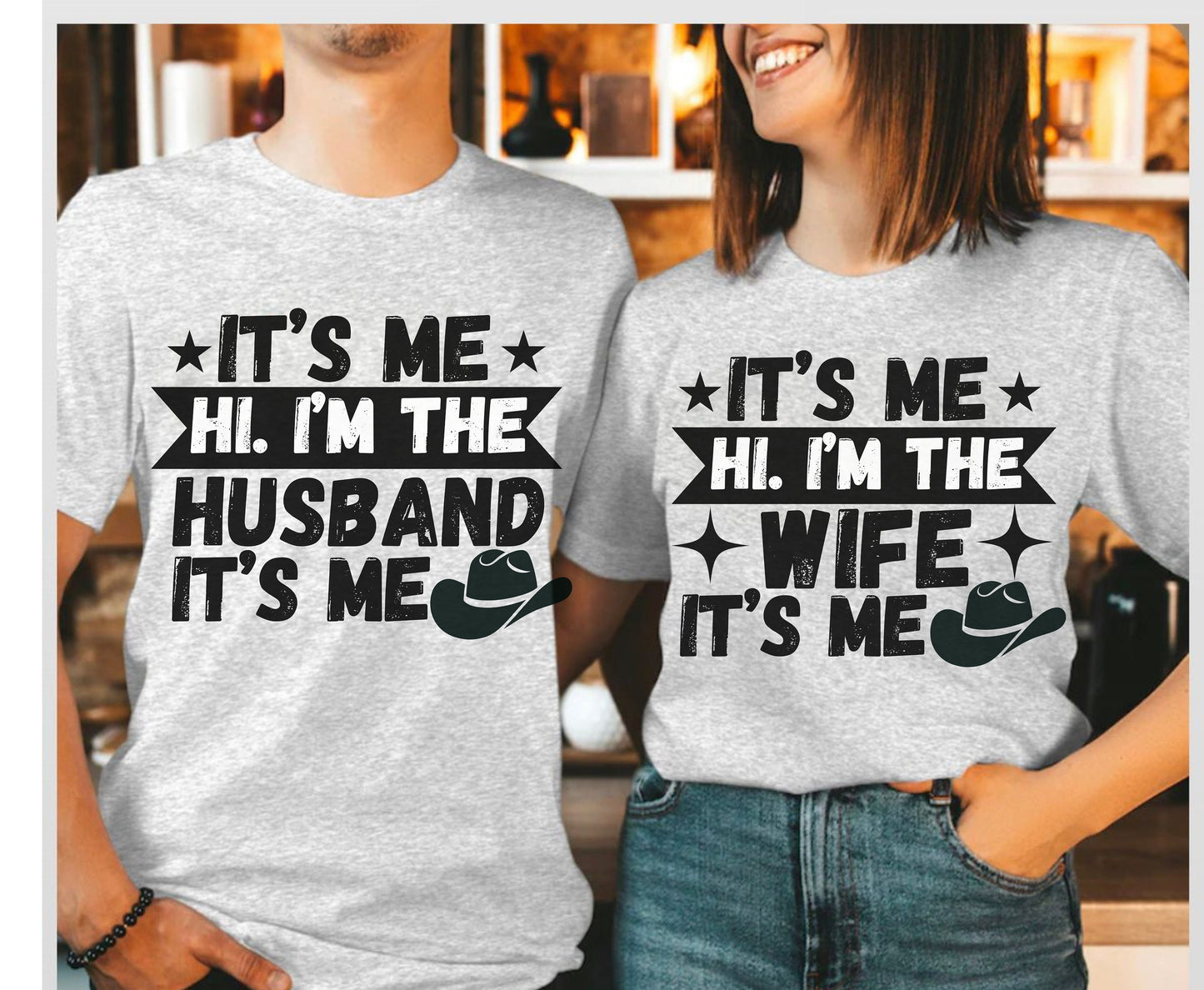 Couple Matching Cowboy western Shirt Unisex Couple gifts for  wife husband