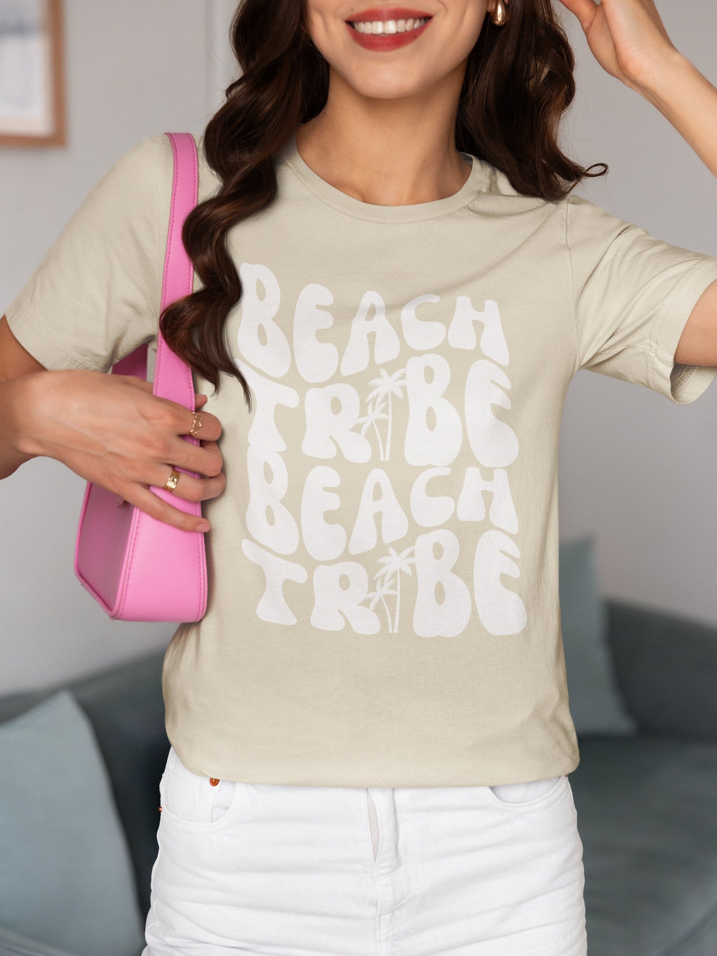 Beach Bachelorette Retro Wavy Bride Squad T-shirt