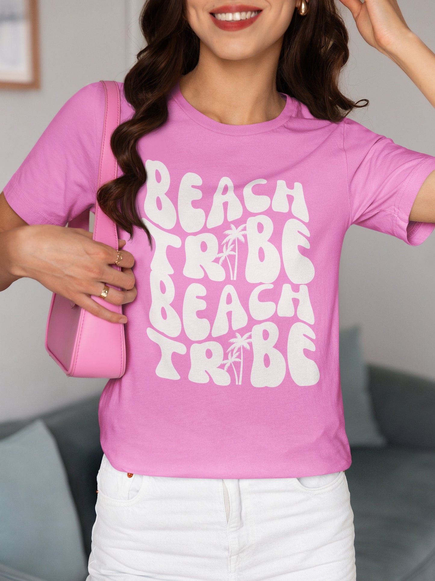 Beach Bachelorette Retro Wavy Bride Squad T-shirt