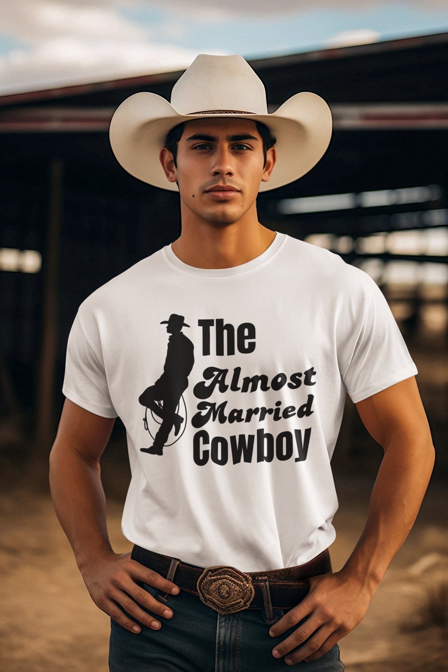 Western Themed Stag Party T Shirts - Cowboy Bachelor Party Shirts