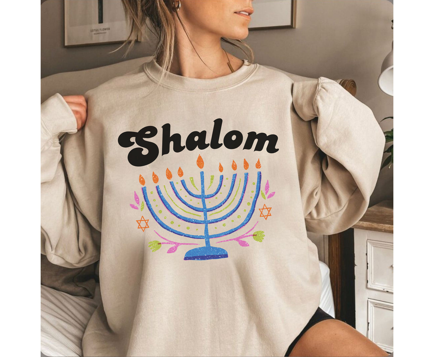 Hannukah Shalom shirt gift for men women jewish party shirt gifts for mom dad wife husband matching family shirt