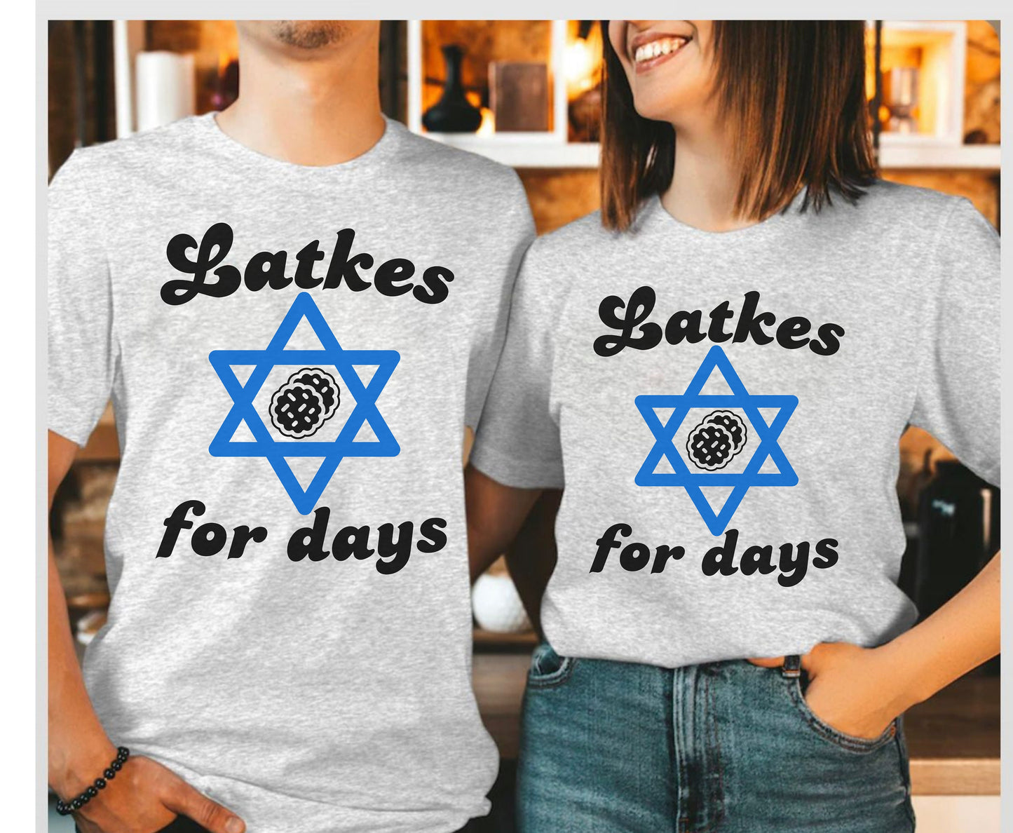 Jewish Hanukkah Matching Family Shirts - Trendy Gift for Holiday Party