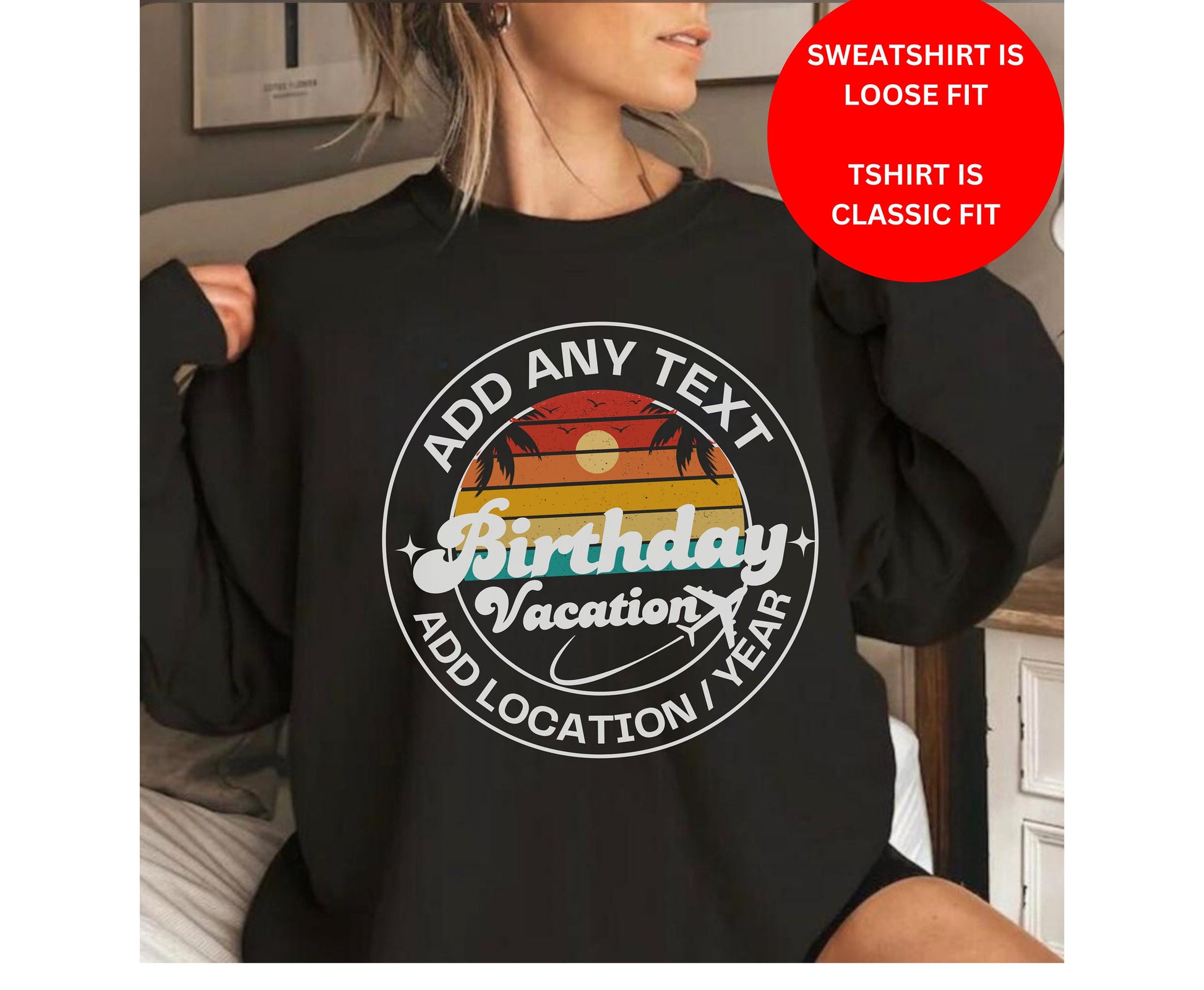 Custom Location Birthday vacation T Shirt Matching Birthday vacation Crew Tee beach Party Shirt Island Bday Gift Birthday Cruising Family Trip