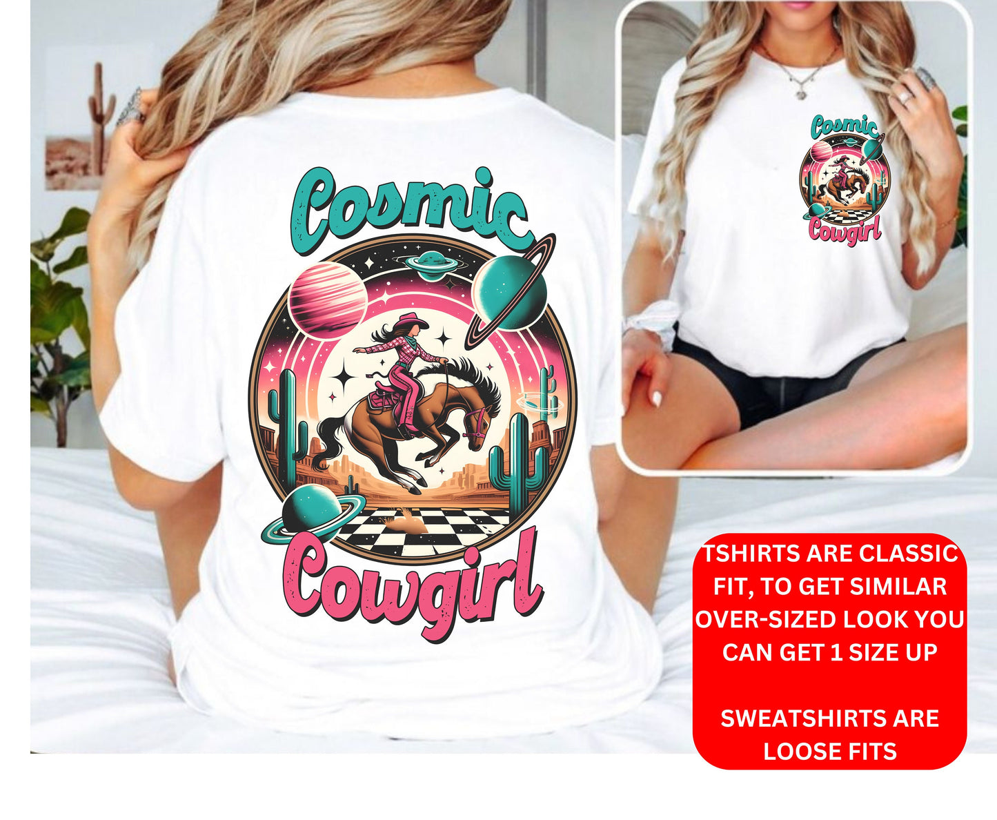 Western Cowgirl Shirt - VSCO Cowgirl Hat and Boots Tshirt  Retro Cowboy Party Tee for Women