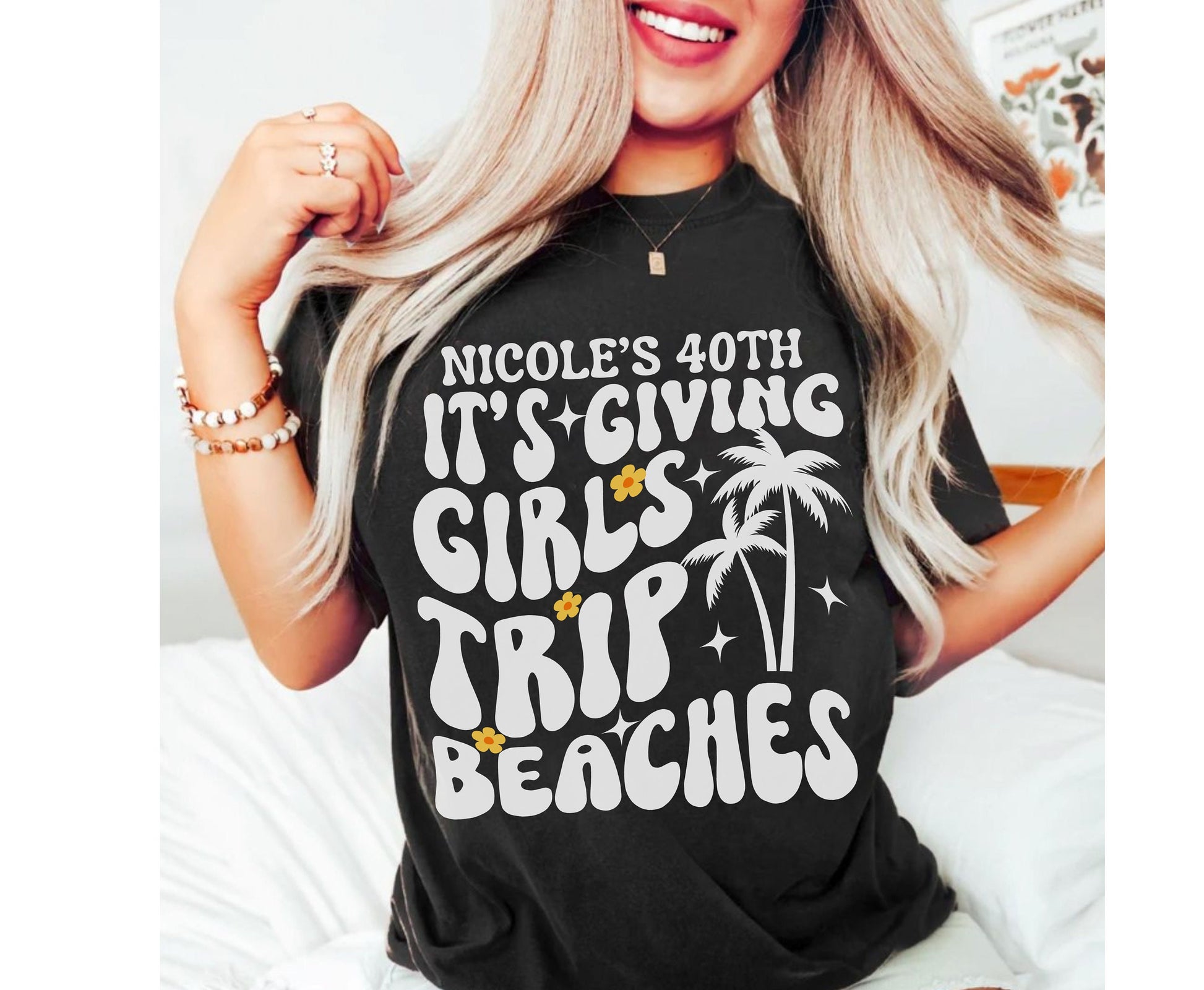 Custom Beach girls trip shirt