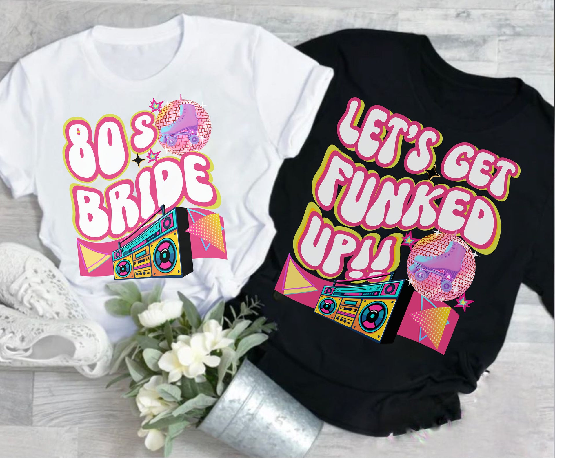 Retro 80s themed Hen Party Bachelorette Disco Shirt for women,Groovy wavy 80s bachelorette merch