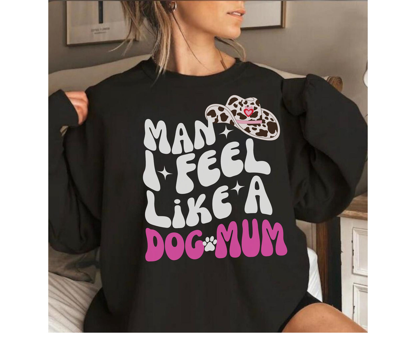 Western Dog Mom Shirt - Man I feel like a dog mom