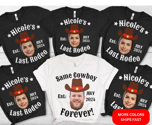 Cowboy forever gift for bride to be, bachelorette shirt, hen do shirt, hen party shirt, cowboy western themed hen party shirt, bride bridesmaid shirt