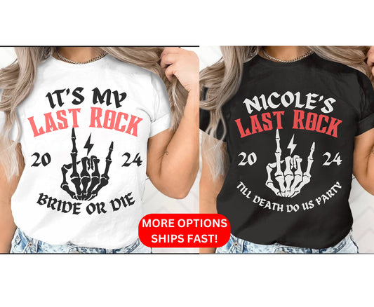 Bride Or Die Bachelorette Party Shirts Till Death Do We Party Rock And Roll Bride Bachelorette Spooky Bachelorette Shirts Witch Bachelorette