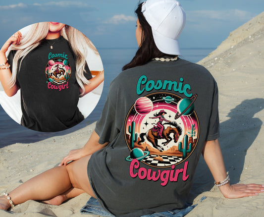 Western Cowgirl Shirt - VSCO Cowgirl Hat and Boots Tshirt  Retro Cowboy Party Tee for Women