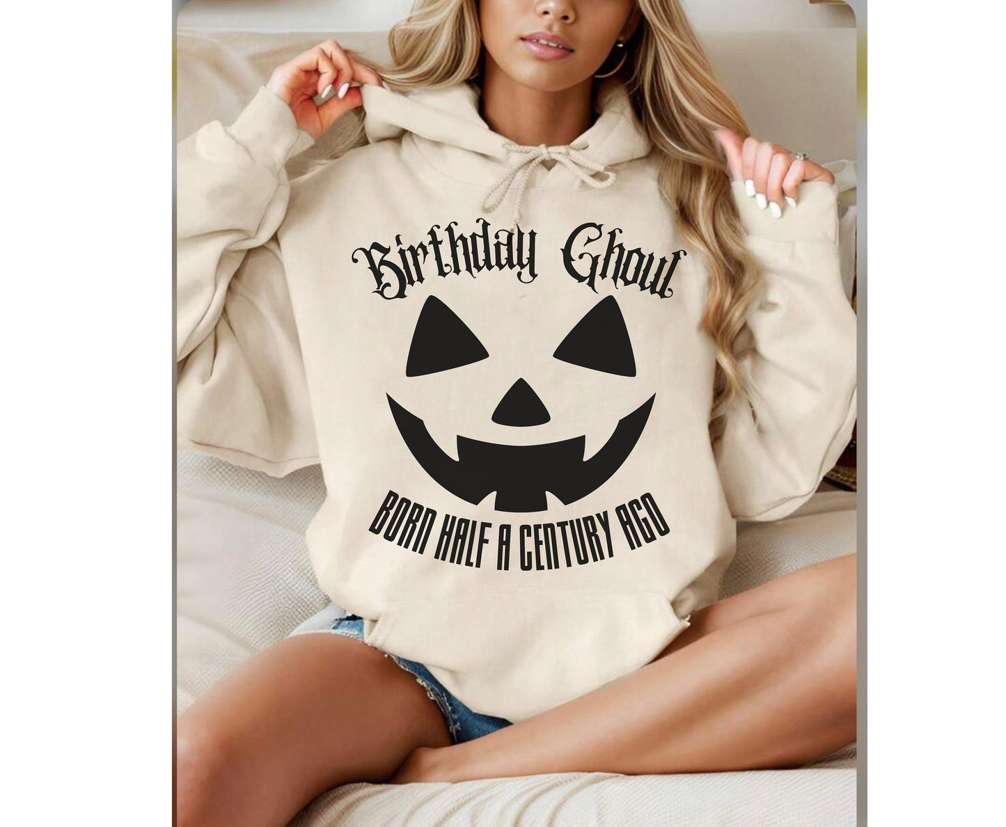 Spooky 50th HALLOWEEN BIRTHDAY SHIRT Spooky Gifts for Him Her Gothic Horror 50th Birthday T Shirts for men women Halloween Tee Sweatshirt