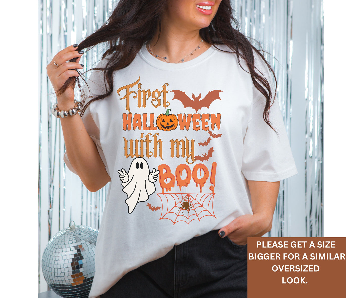 His and Hers Boo Halloween Sweatshirt tshirt Hoodie Funny Couple Matching halooween shirt