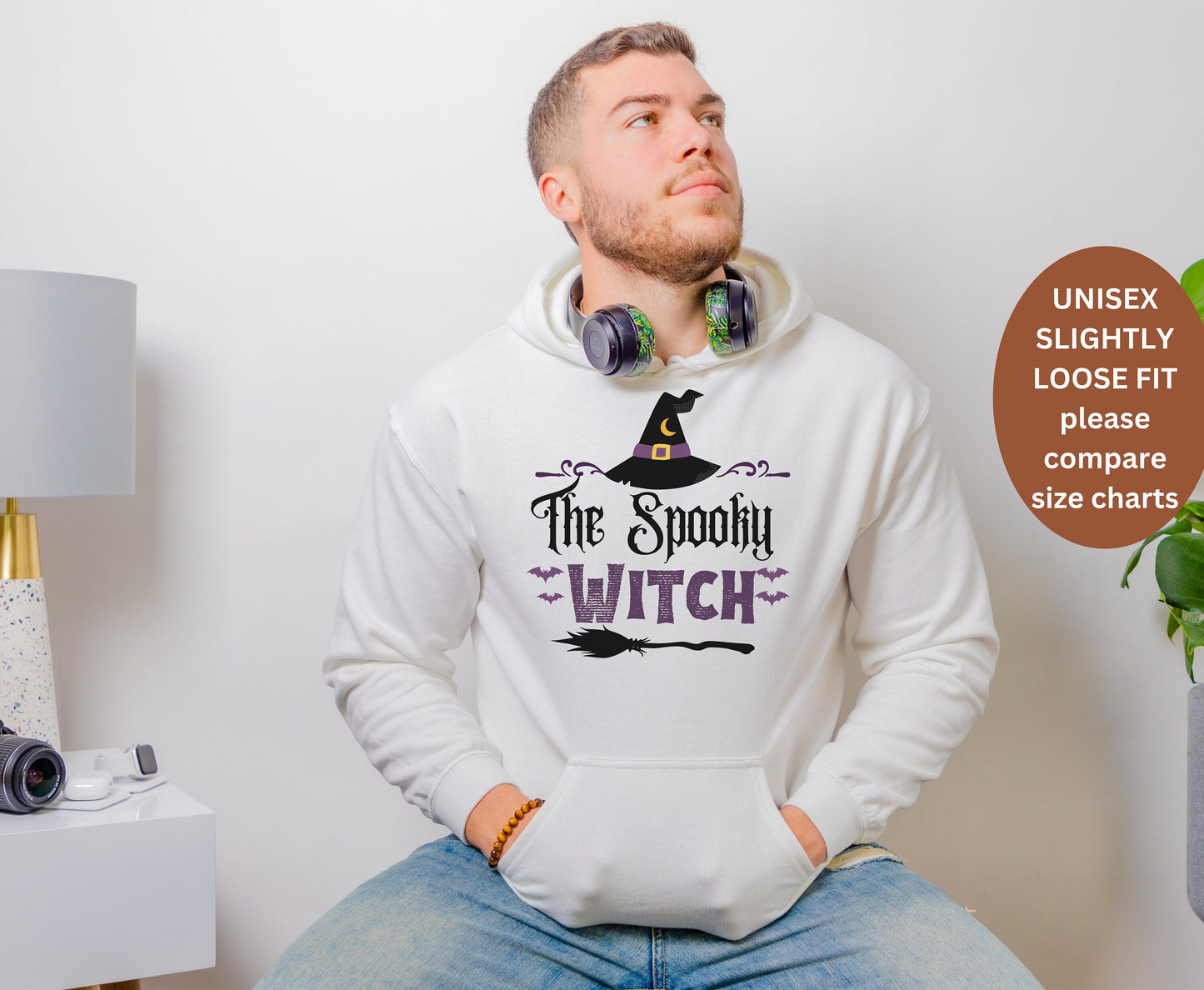 Spooky Witch Halloween Shirt for men women, Spooky Halloween with gifts for him her Halloween Witch Shirts Halloween Witch Sweatshirt Hoodie