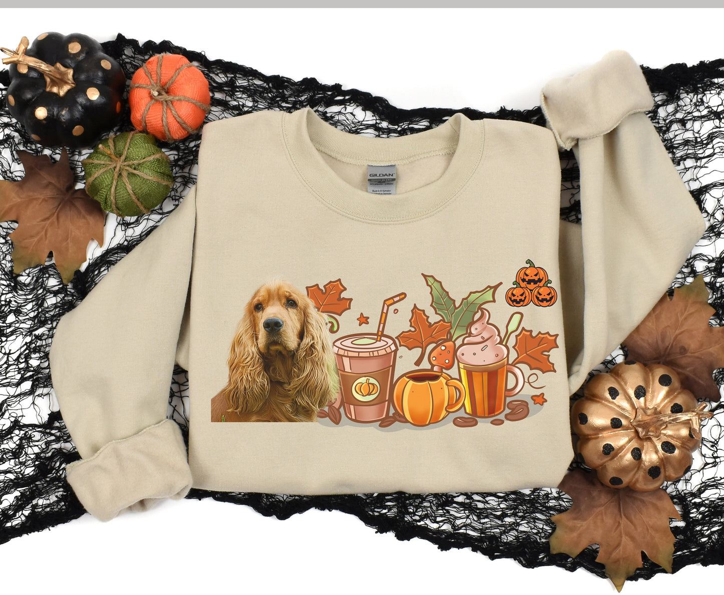 Cocker Spaniel Fall Halloween Shirt