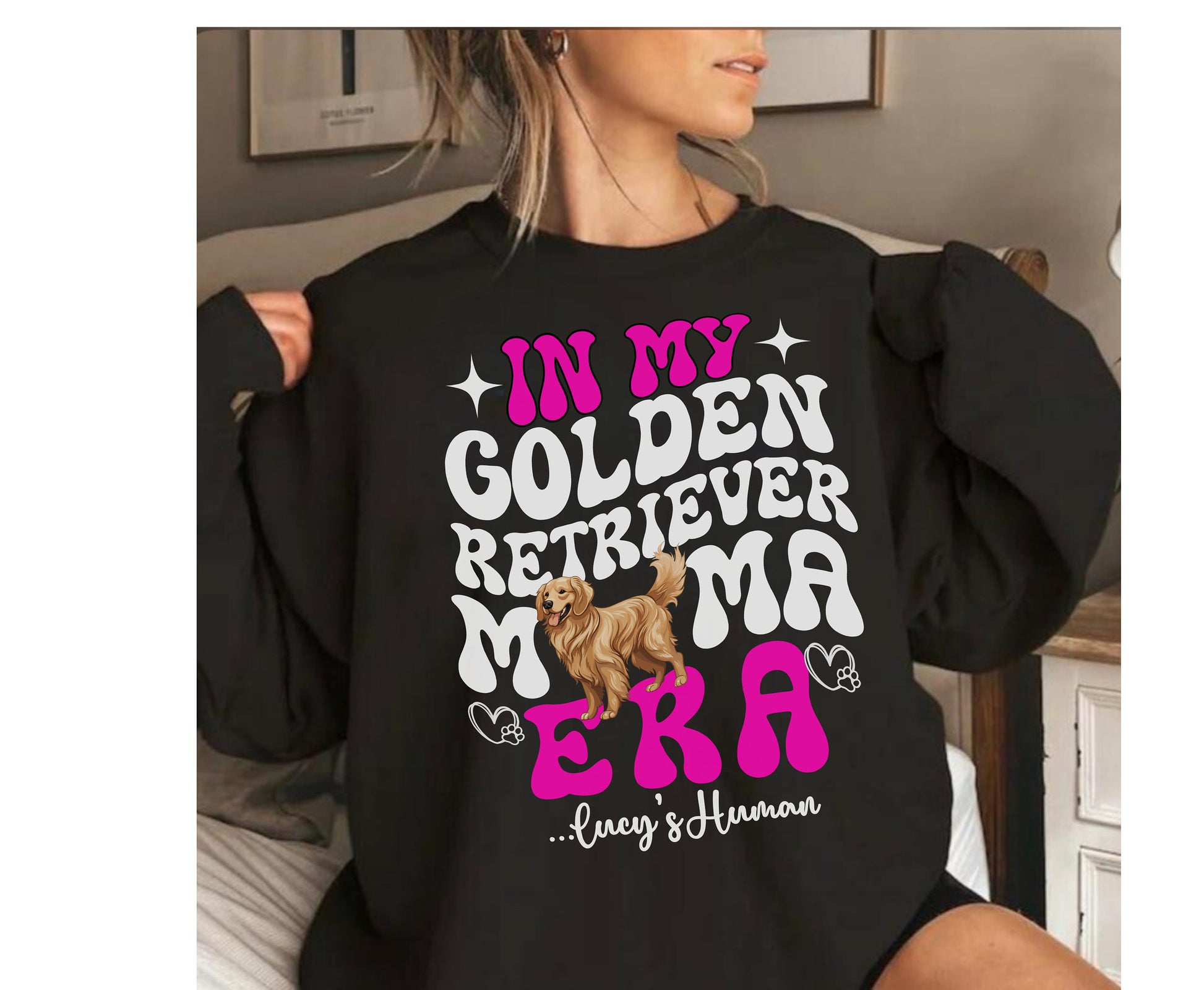 Golden Retriever dog Trendy mom dog dad shirt dog lover 
 gifts Personalized Unisex Winter Summer crewneck for dog mama Golden retriever sweatshirt tshirt and hoodie