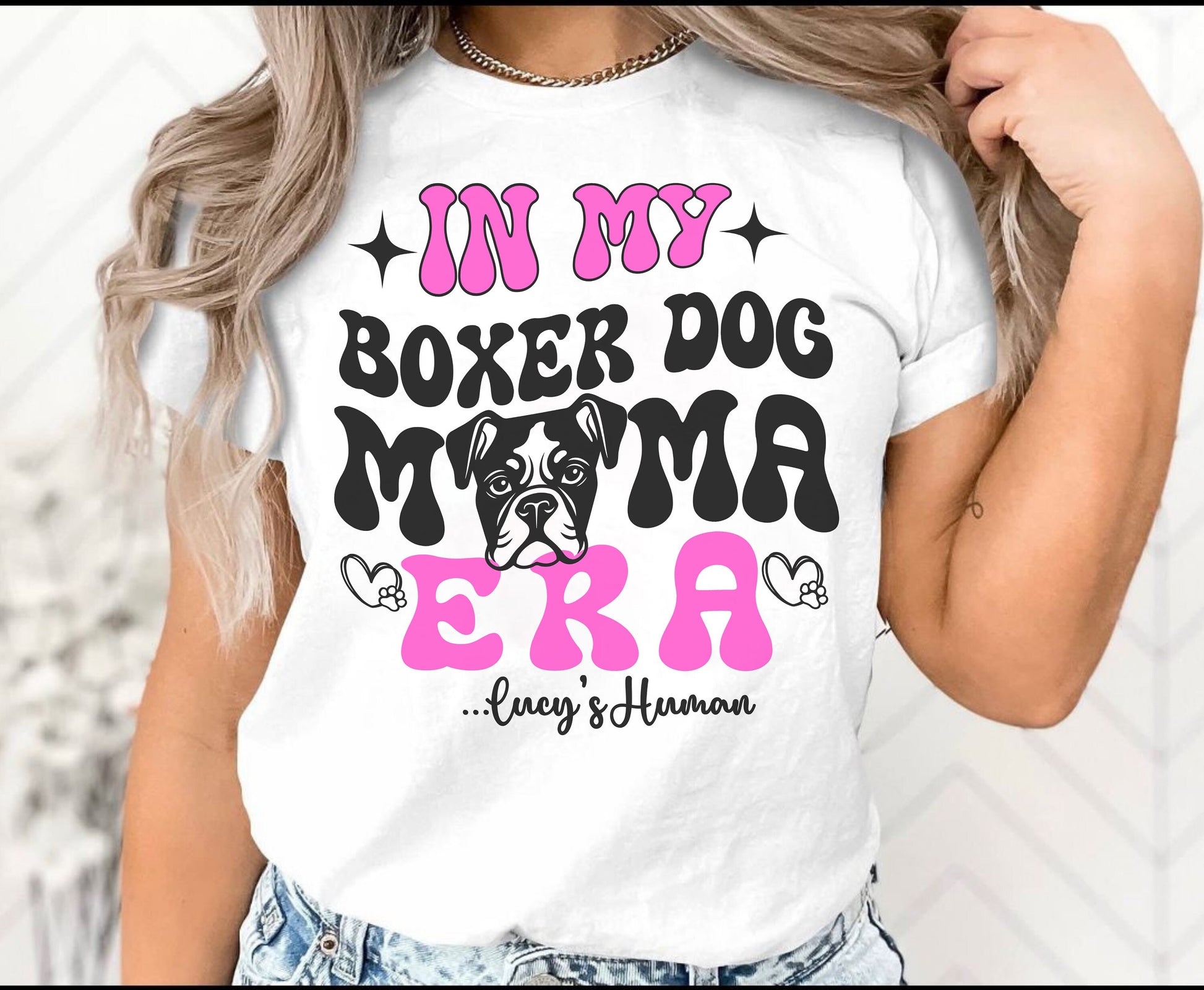 In my Boxer dog mama era Bulldog boxer Dog mama tshirt sweatshirt hoodie birthday christmas gift for women