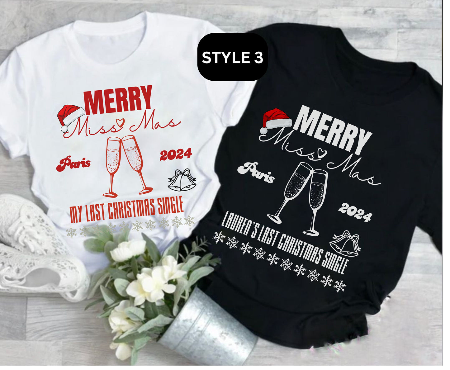 Christmas Bachelorette Jumpers for Bride Bridesmaid Xmas Themed Hen Party shirt