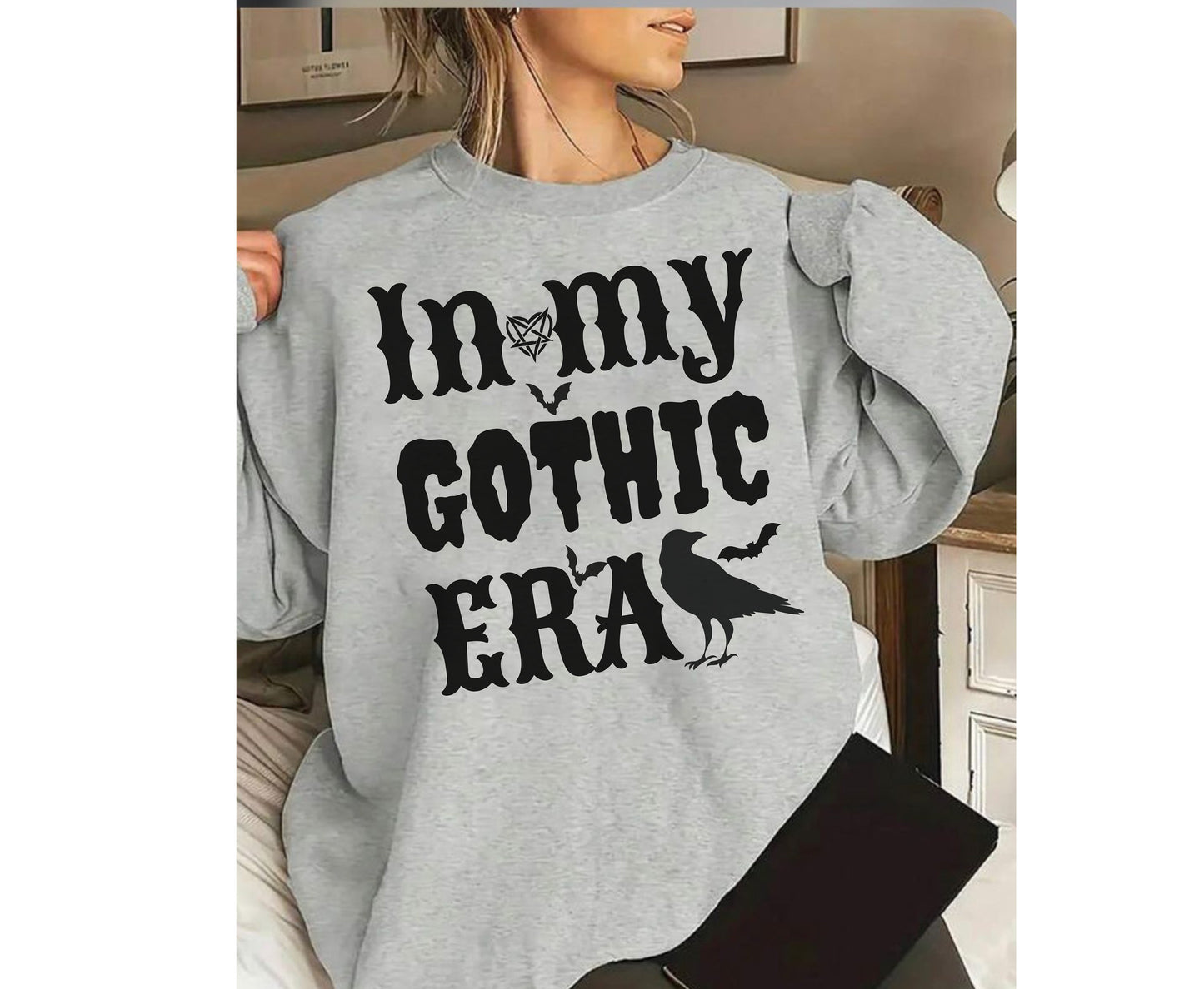 In my Gothic ERA Spooky Halloween Tee gift for him her, Gothic Halloween T Shirts for Her Gothic Halloween Jumper Hoodie for him Men Women