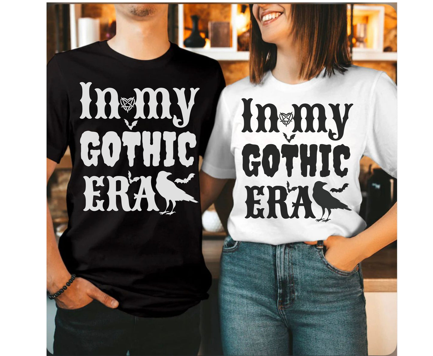 In my Gothic ERA Spooky Halloween Tee gift for him her, Gothic Halloween T Shirts for Her Gothic Halloween Jumper Hoodie for him Men Women