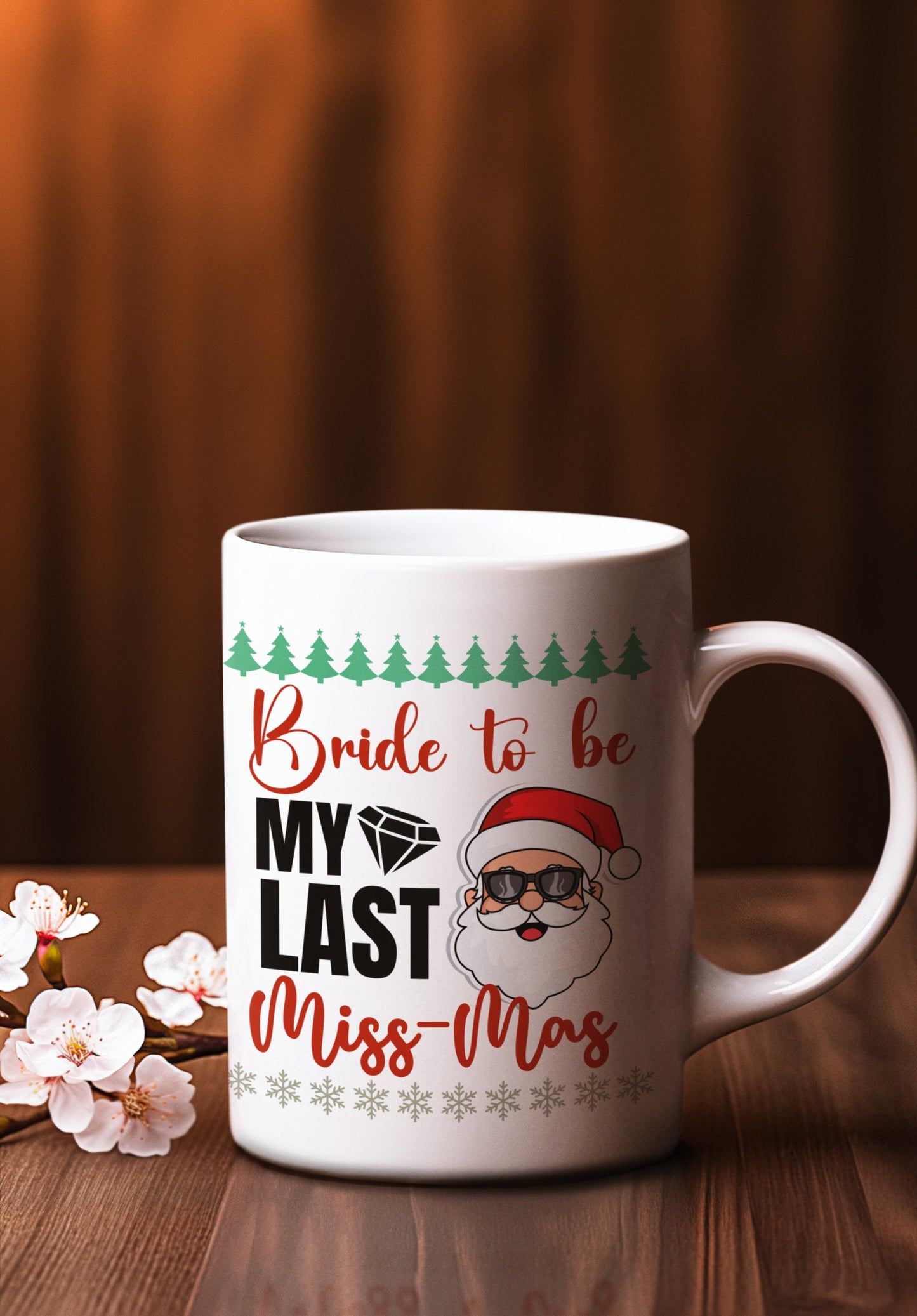 Bride to be Christmas mug Gift Last Christmas Single Mug, Last Mis-Mas Mug, Engagement Christmas Gift, Future Mrs Christmas Mug Gift for Her