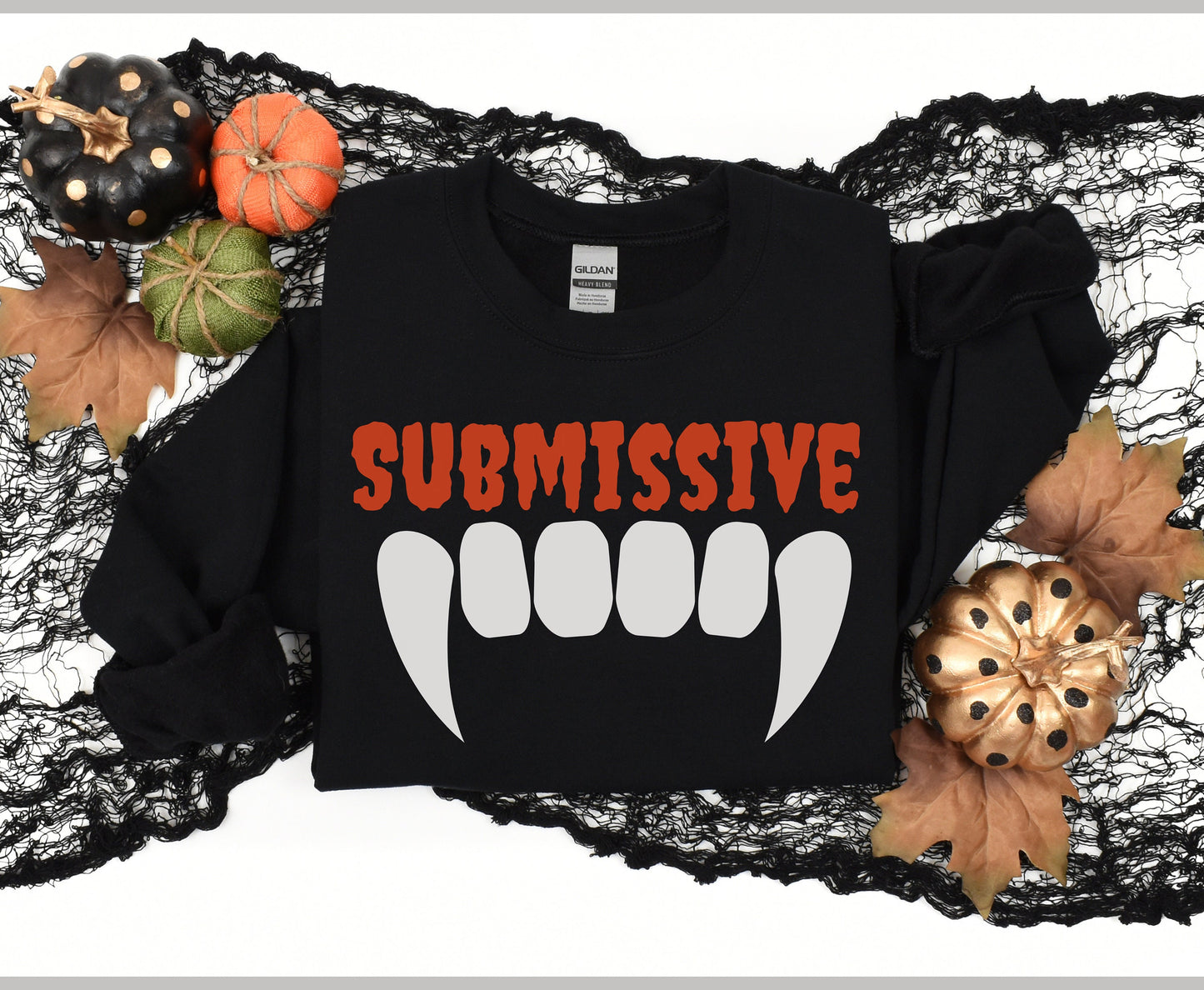 Submissive dominant Mr and Mrs Halloween custom personalized Couple Jumper Shirts for Husband wife halloween wedding anniversary gifts