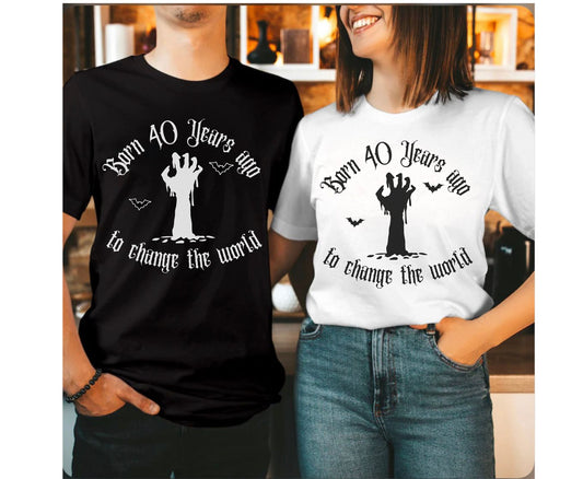 40th Halloween Birthday Shirt gift for men women Unisex Halloween Jumper BIRTHDAY gifts for her and him