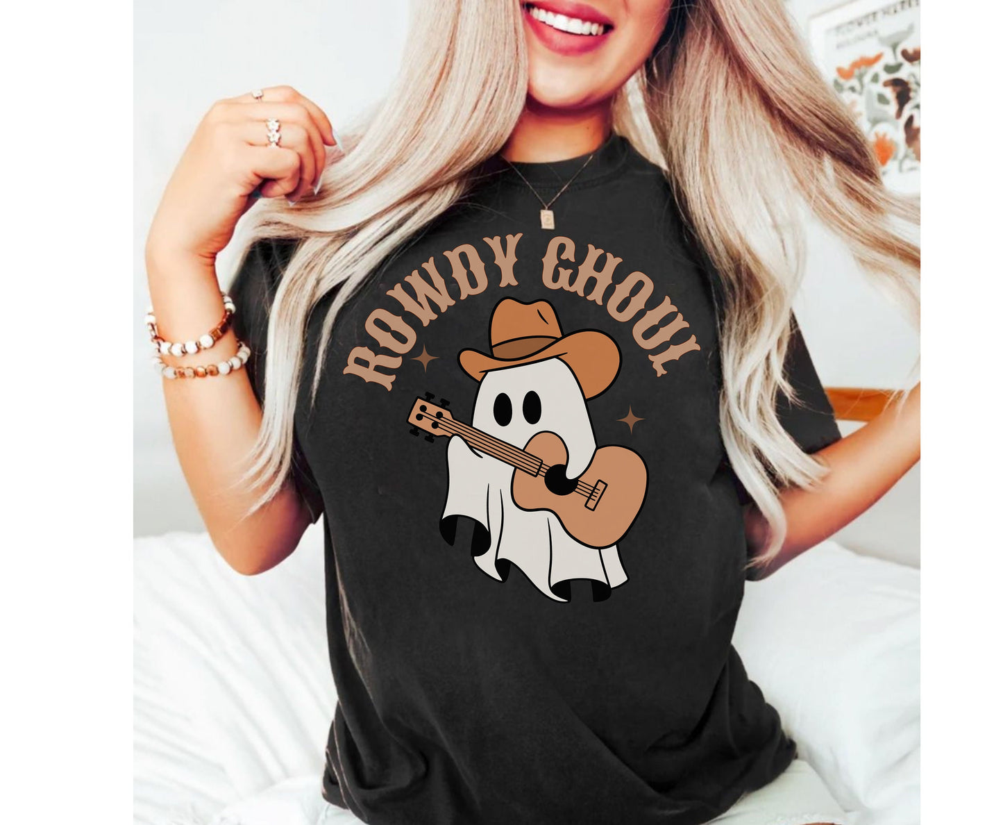 ROWDY GHOUL ERA Cowboy themed Halloween Shirt for men women Western Cowgirl Ghost Halloween T Shirt for men women Country Halloween Shirts