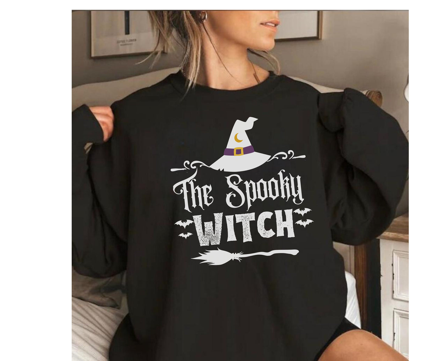 Spooky Witch Halloween Shirt for men women, Spooky Halloween with gifts for him her Halloween Witch Shirts Halloween Witch Sweatshirt Hoodie