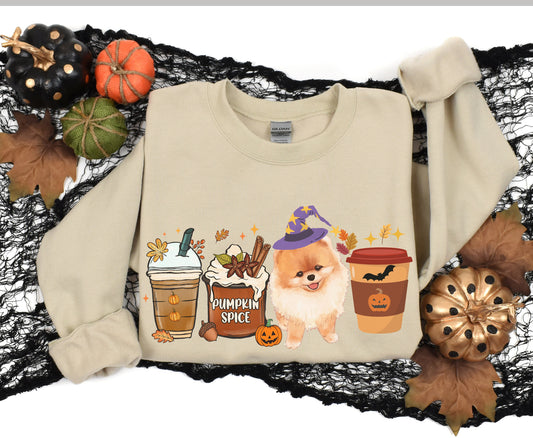 Pomeranian witch Halloween shirt for men women