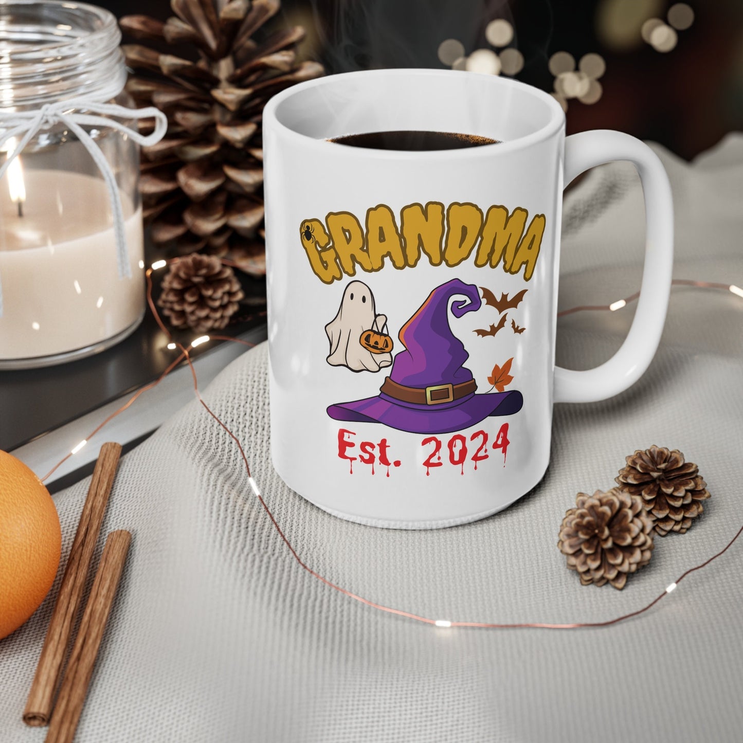 Personalized Spooky GRANDMA HALLOWEEN MUG Gift