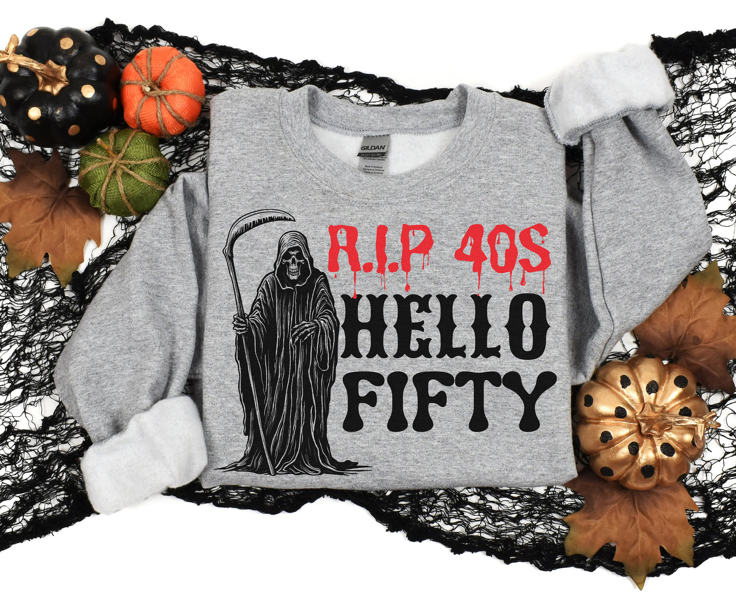 50th Birthday Gift for men women Grim ripper shirt for men women Halloween 50th gift for him her