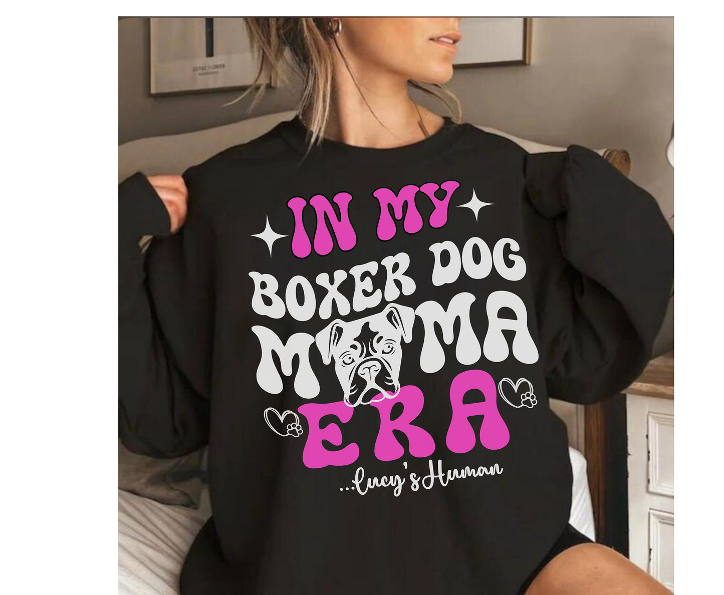 In my Boxer dog mama era Bulldog boxer Dog mama tshirt sweatshirt hoodie birthday christmas gift for women