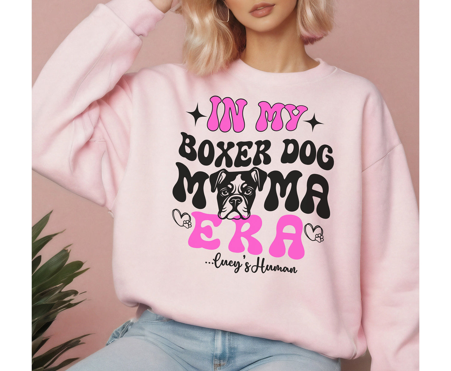 In my Boxer dog mama era Bulldog boxer Dog mama tshirt sweatshirt hoodie birthday christmas gift for women