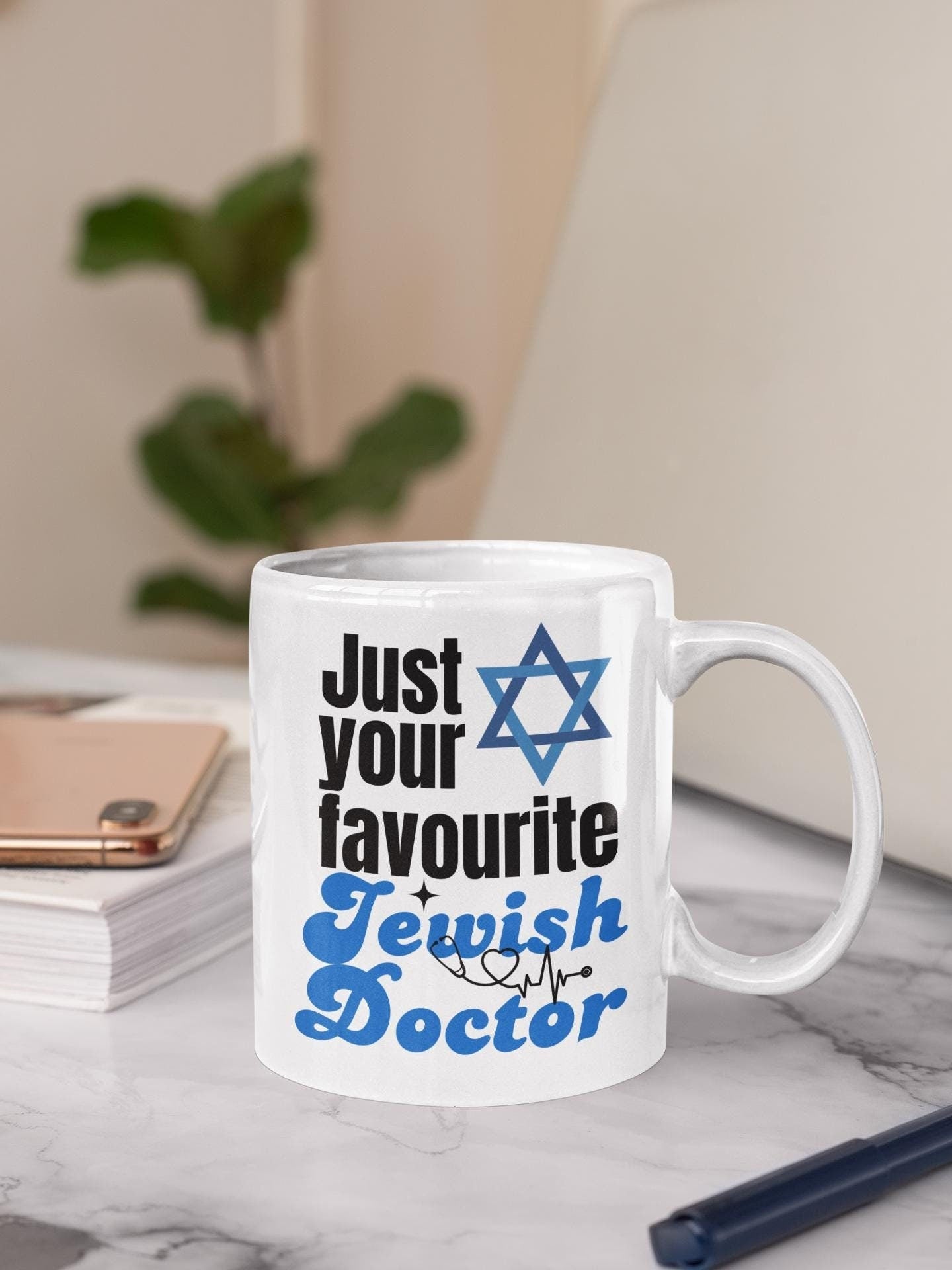 Just your Favourite Jewish Doctor Hanukkah Mug Gift for Jew Doctor Chanukah Gifts Doctor