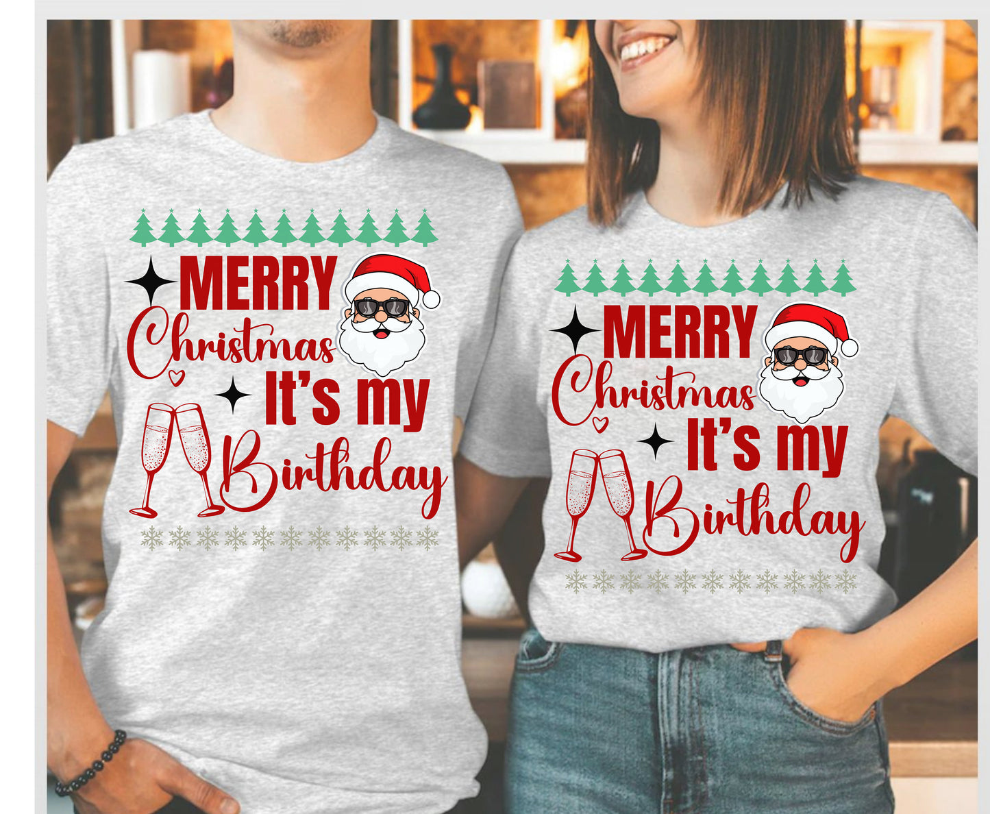 Christmas Birthday Shirt for men women