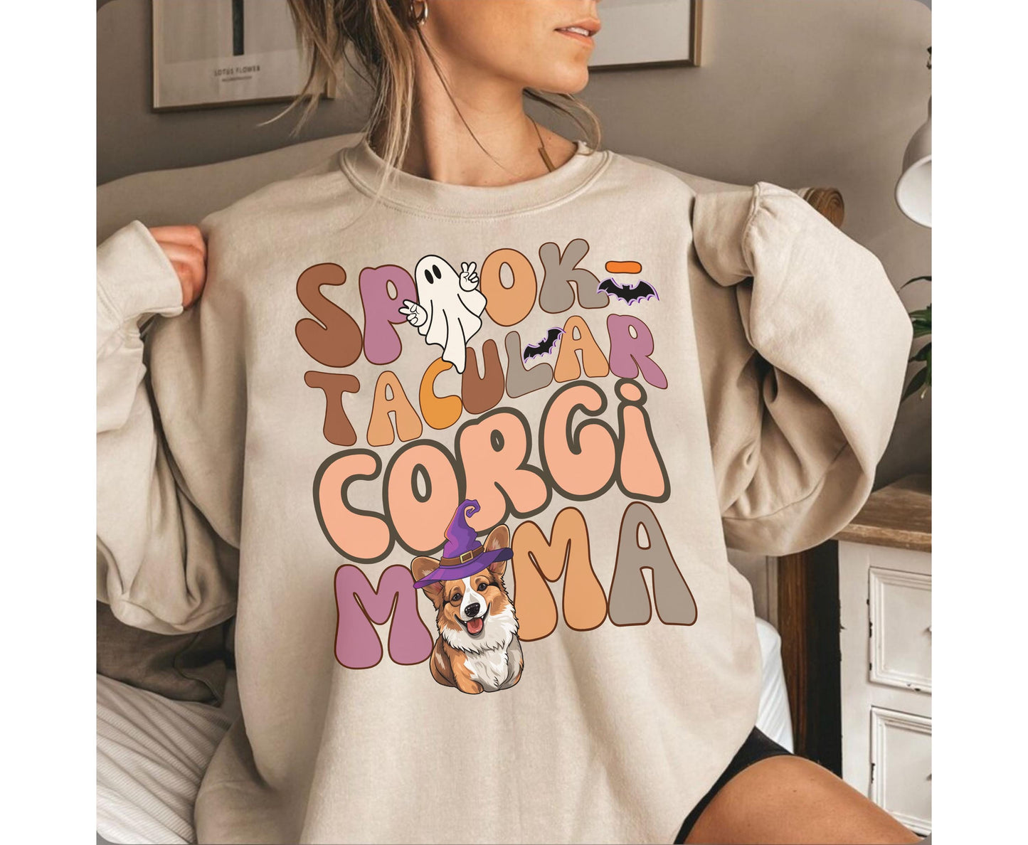 Spooktacular Corgi Mama Halloween Shirt - Trendy Unisex