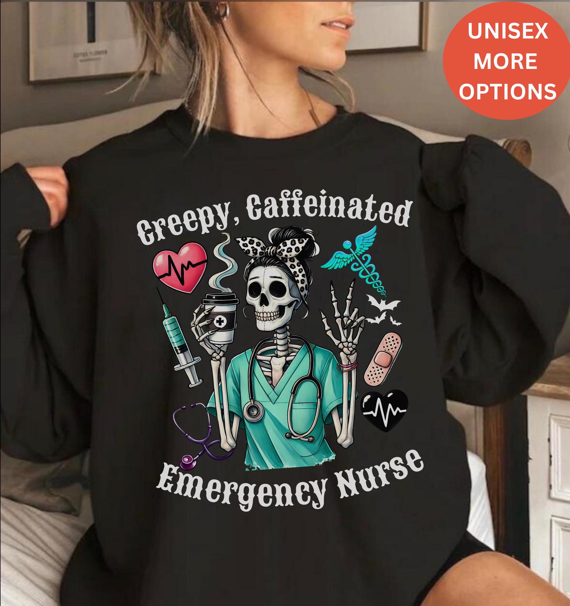 Emergency Nurse Halloween Shirt for men women