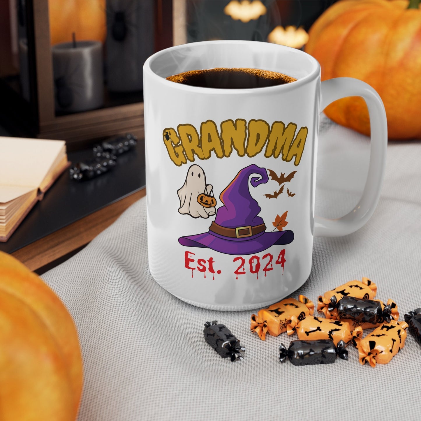 Personalized Spooky GRANDMA HALLOWEEN MUG Gift