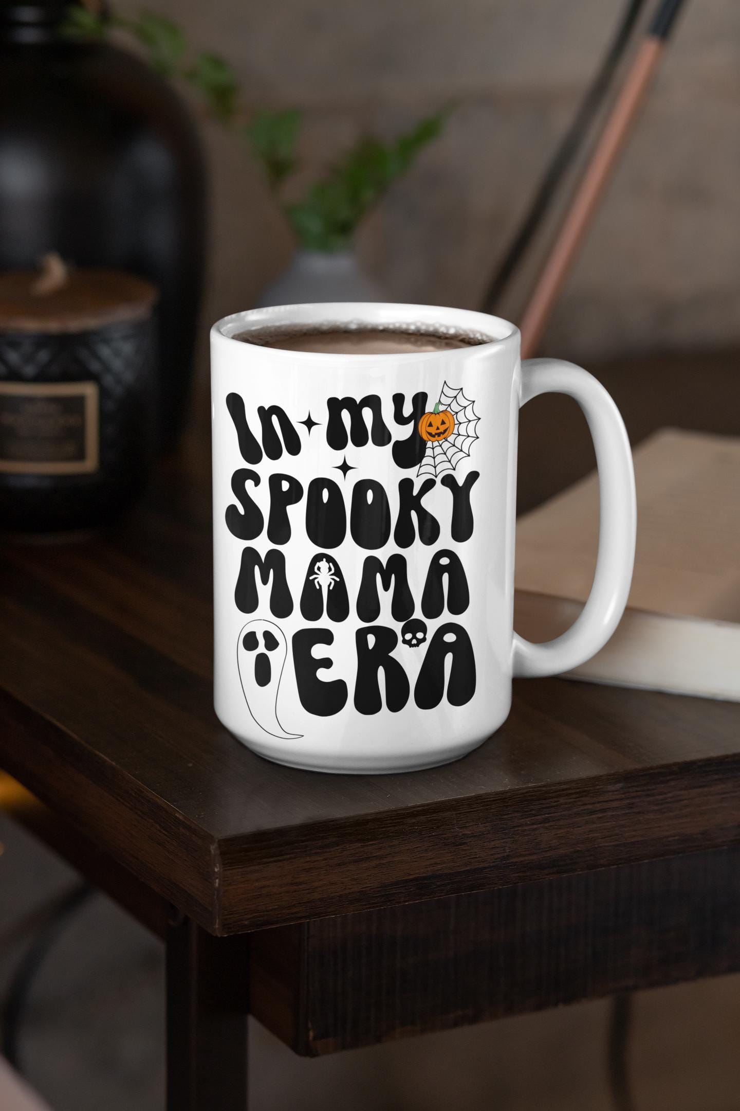 In my Spooky Mama Era Halloween Coffee Mugs for Women, Halloween gifts for Mom, Halloween Mugs for Her, Spooky Mum Mug gifts, MAMA ERA MUG