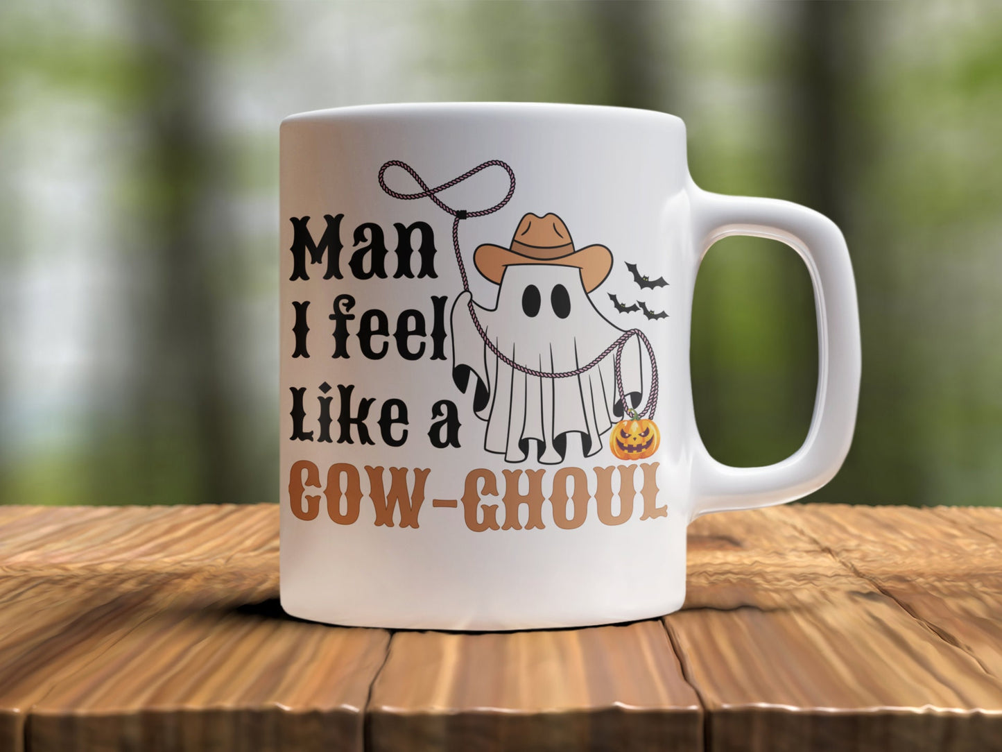 Spooky Cowgirl Halloween Mug I feel like a COW-GHOUL Spooky Cowgirl Halloween Mug gifts for her Fun Cowboy Country Ghoul Mug for men women