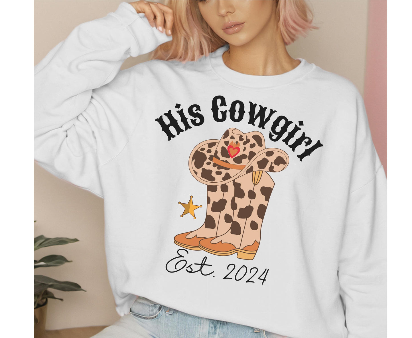 Cowgirl country matching shirt for men women unisex cowgirl tshirt for texas couple