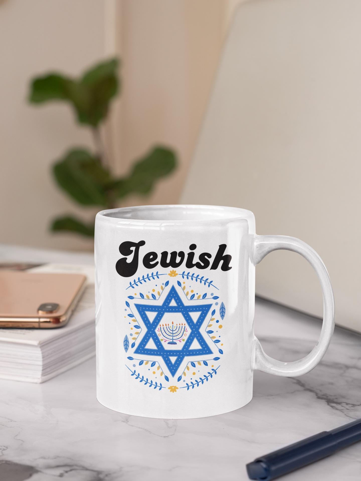 Jewish Hanukkah Mug Gifts Trendy Jewish Gift For Men Women Dad Mom