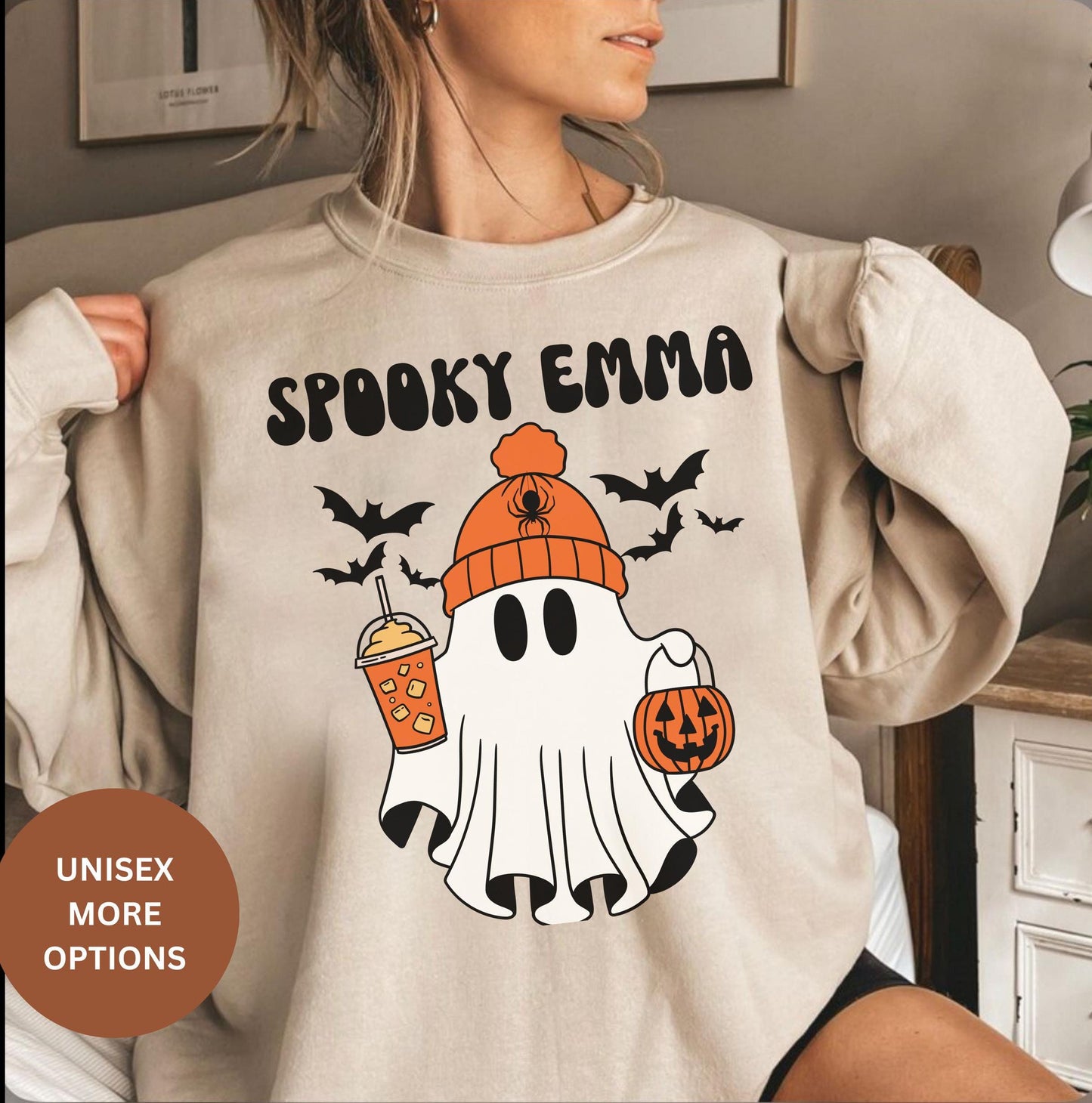 Custom SPOOKY FAMILY HALLOWEEN Shirt for Men Women Boy Girl Family Best Friend Matching Tee Shirts Personalized Couple Halloween Shirts