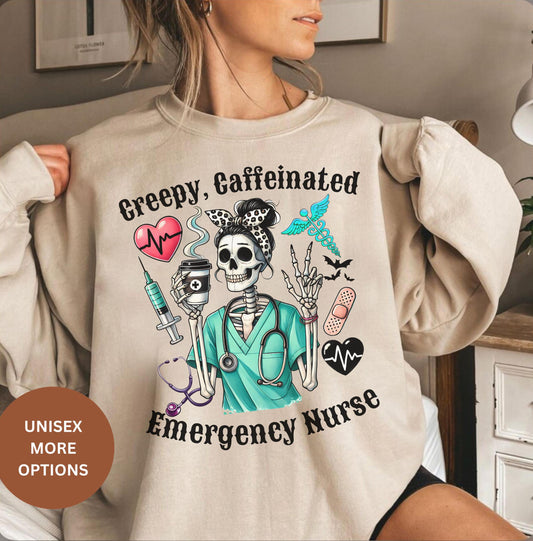 Emergency Nurse Halloween Shirt for men women