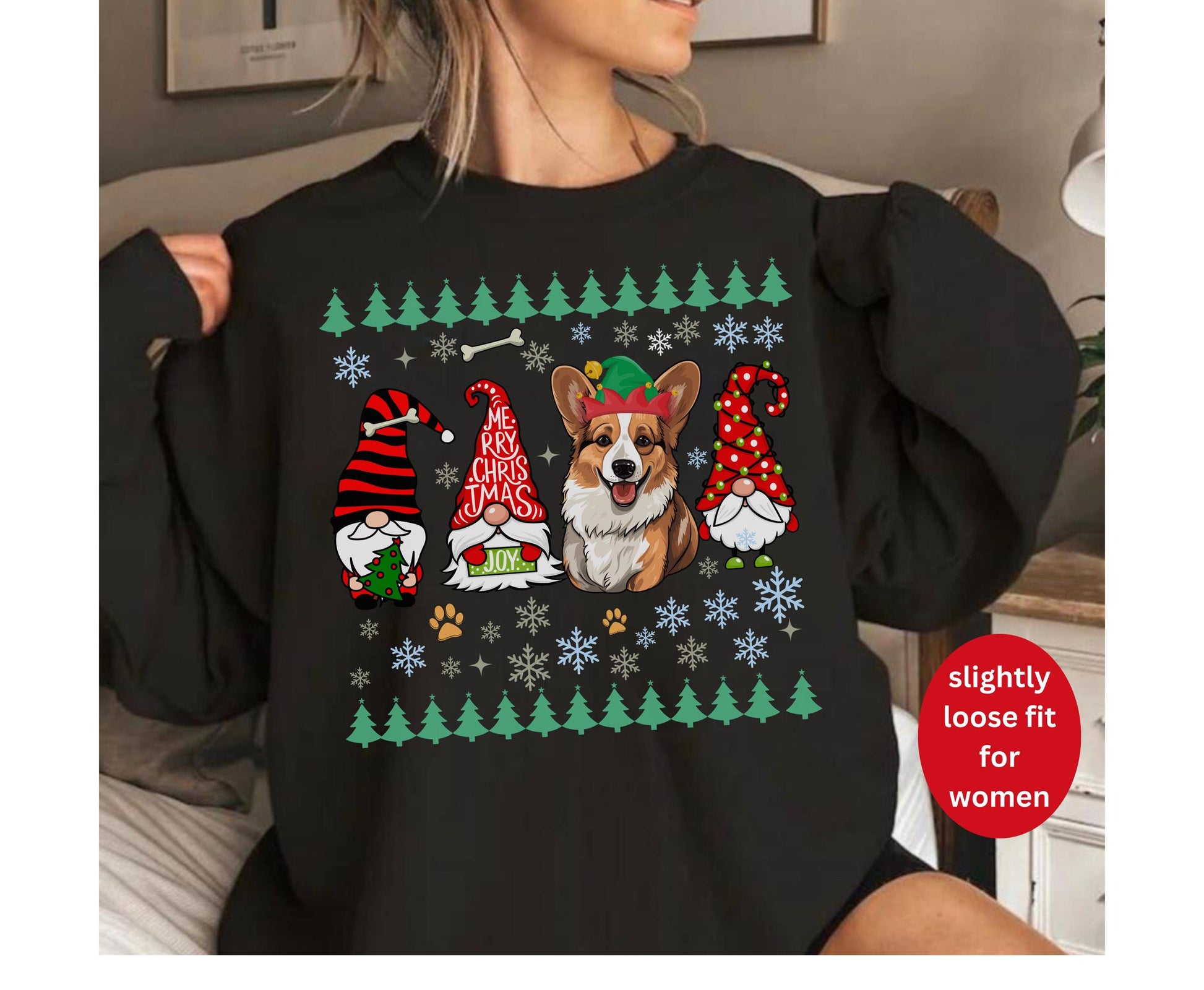 Corgi Dog Lover Christmas Shirt Gift