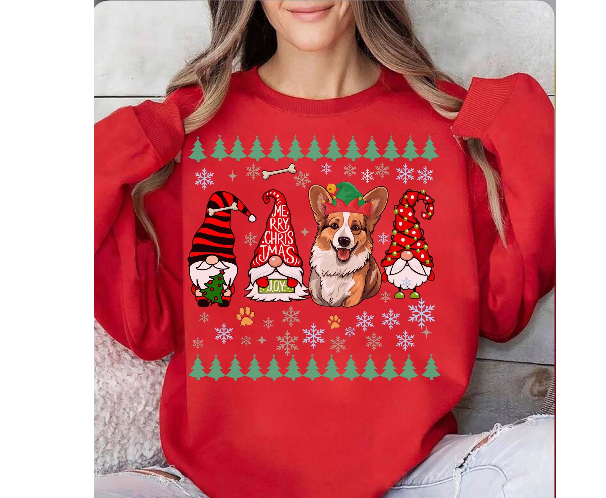 Corgi Dog Lover Christmas Shirt Gift