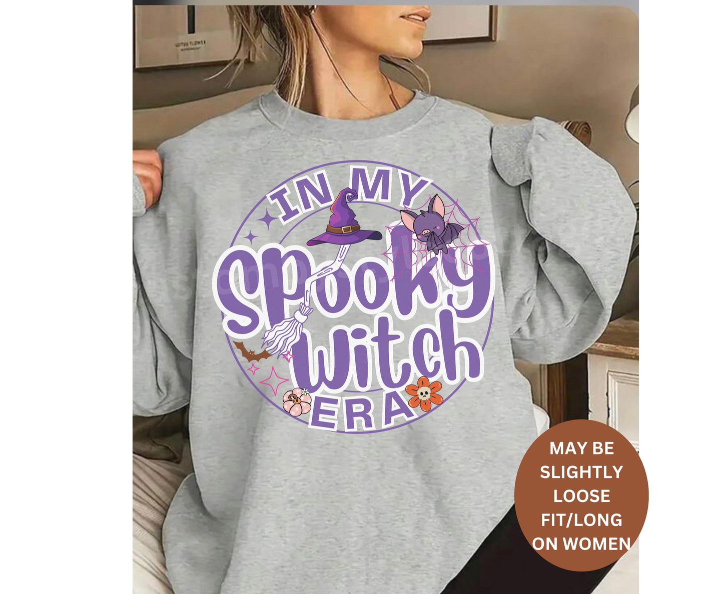 In my spooky witch era retro crewneck sweatshirt tshirt Hoodie option for halloween gifts for women gifts for her