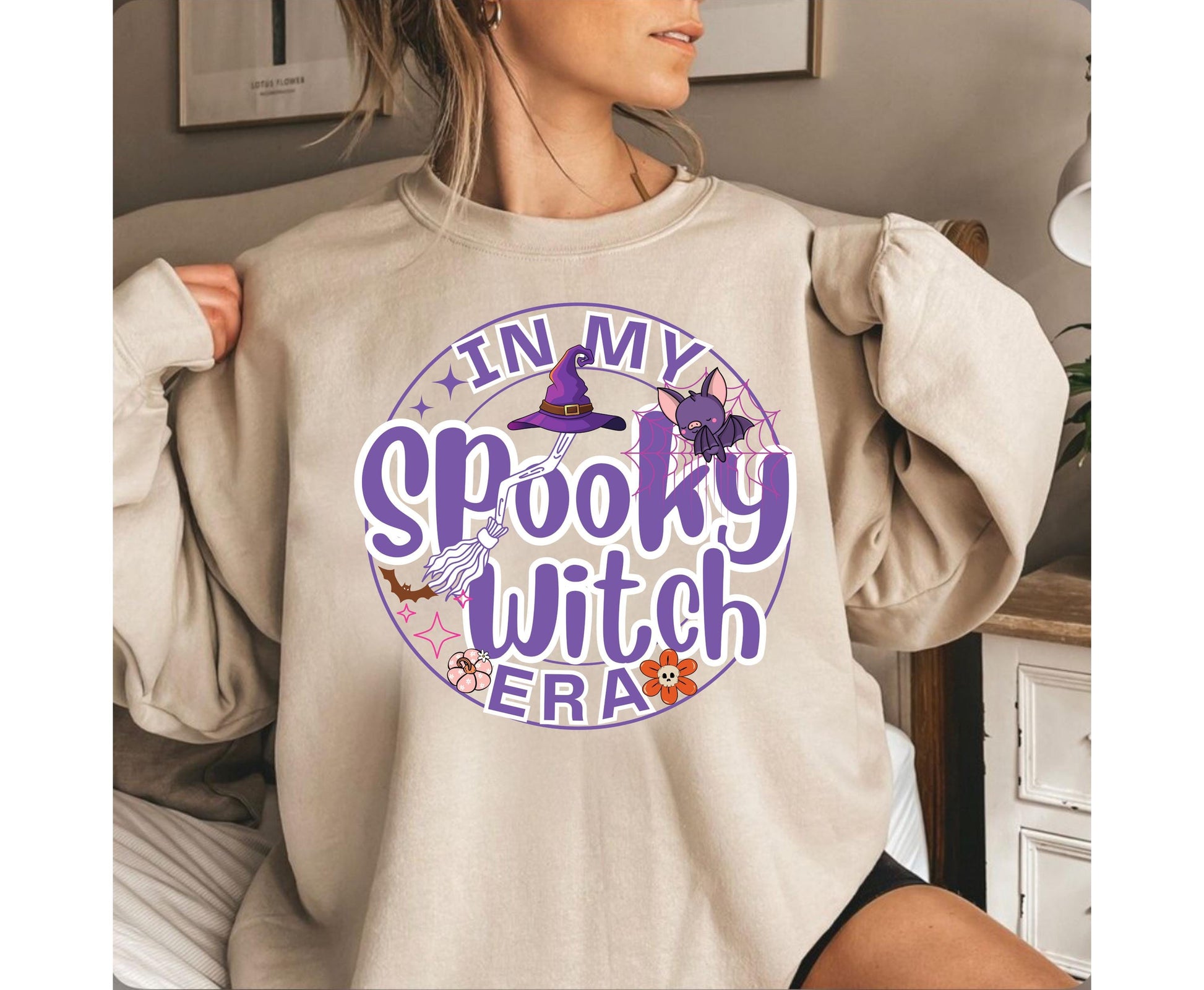 In my spooky witch era retro crewneck sweatshirt tshirt Hoodie option for halloween gifts for women gifts for her